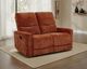 Coaster® Navarro Burnt Orange Upholstered Reclining Loveseat-1