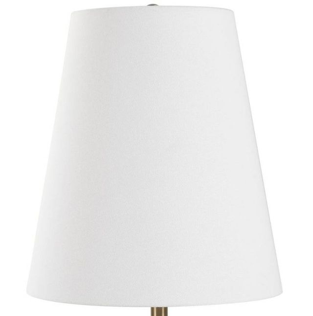 Uttermost® Marcela Black/White Buffet Lamp with Antique Brass Accent-4