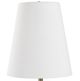 Uttermost® Marcela Black/White Buffet Lamp with Antique Brass Accent-4