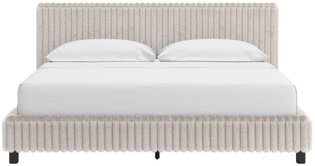 Signature Design by Ashley® Birmonton White California King Upholstered Panel Bed-2