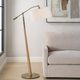 Uttermost® Kennett Brass/Brown Floor Lamp-1