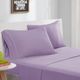 Olliix by Intelligent Design Purple Twin Cotton Blend Jersey Knit All Season Sheet Set-3