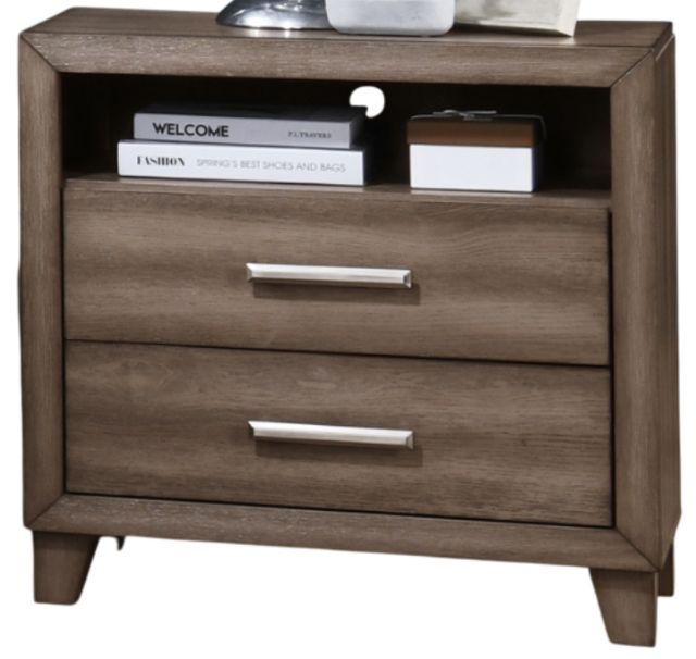 New Classic® Home Furnishings Harrisburg 4-Piece Walnut Eastern King Bedroom Set-2