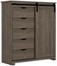 Perdue Woodworks Brown Chest with Barn Door-0