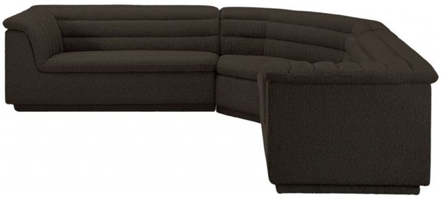 Meridian Furniture Cascade 3-Piece Brown Sectional-2