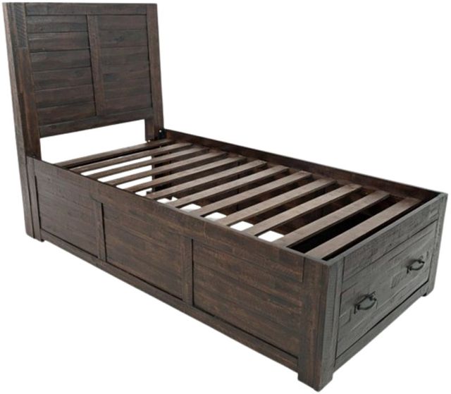 Jofran Inc. Jackson Lodge Brown Youth Twin Panel Storage Bed-0