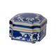 A & B Home 3-Piece Blue/White Decorative Box Set-3