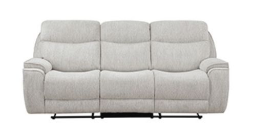 New Classic® Home Furnishings Lucerne White Reclining Sofa-0