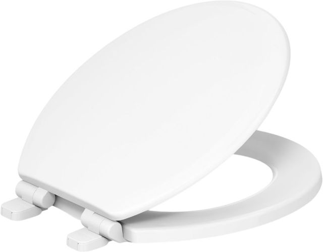 KOHLER® Ridgewood® White Quiet-Close™ Round-Front Toilet Seat-1