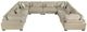 Homelegance® Tinley 8-Piece Brown Modular Sectional-2