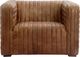Moe's Home Collection Castle Brown Leather Chair-1