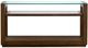 Magnussen Home® Sebastian Cinnamon Rectangular Sofa Table with Glass Top-2