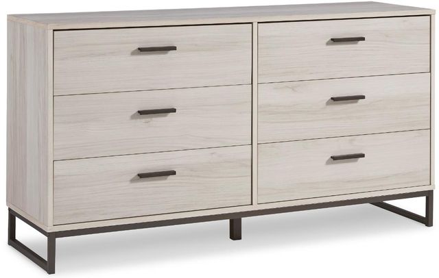 Signature Design by Ashley® Socalle 5-Piece Natural Full Youth Panel Headboard Bed Set-2