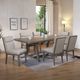 Winners Only® Sanford Gray Oak 86" Trestle Dining Table-4
