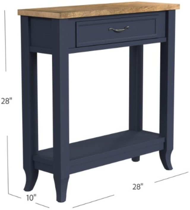 Null Furniture Mystic Navy/Toasted Almond Small Console Table-3