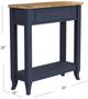 Null Furniture Mystic Navy/Toasted Almond Small Console Table-3