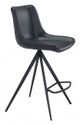 Zuo® Aki Black Set of 2 Counter Chairs-0