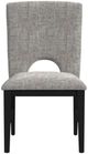 Elements International Oregon Black/Gray Dining Chair-3