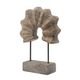A & B Home Brown Curved Table Accent Sculpture-1