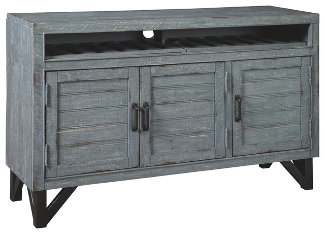 Signature Design by Ashley® Jainworth Antique Blue Accent Cabinet-0