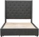 Homelegance® Fairborn Gray Upholstered California King Platform Bed-4