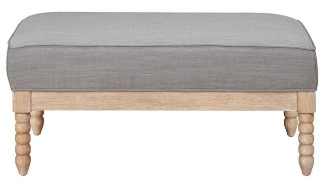 Homelegance® Hampstead Gray/Natural Ottoman-2