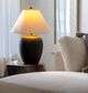 Surya Bastille Glazed Black Table Lamp-5