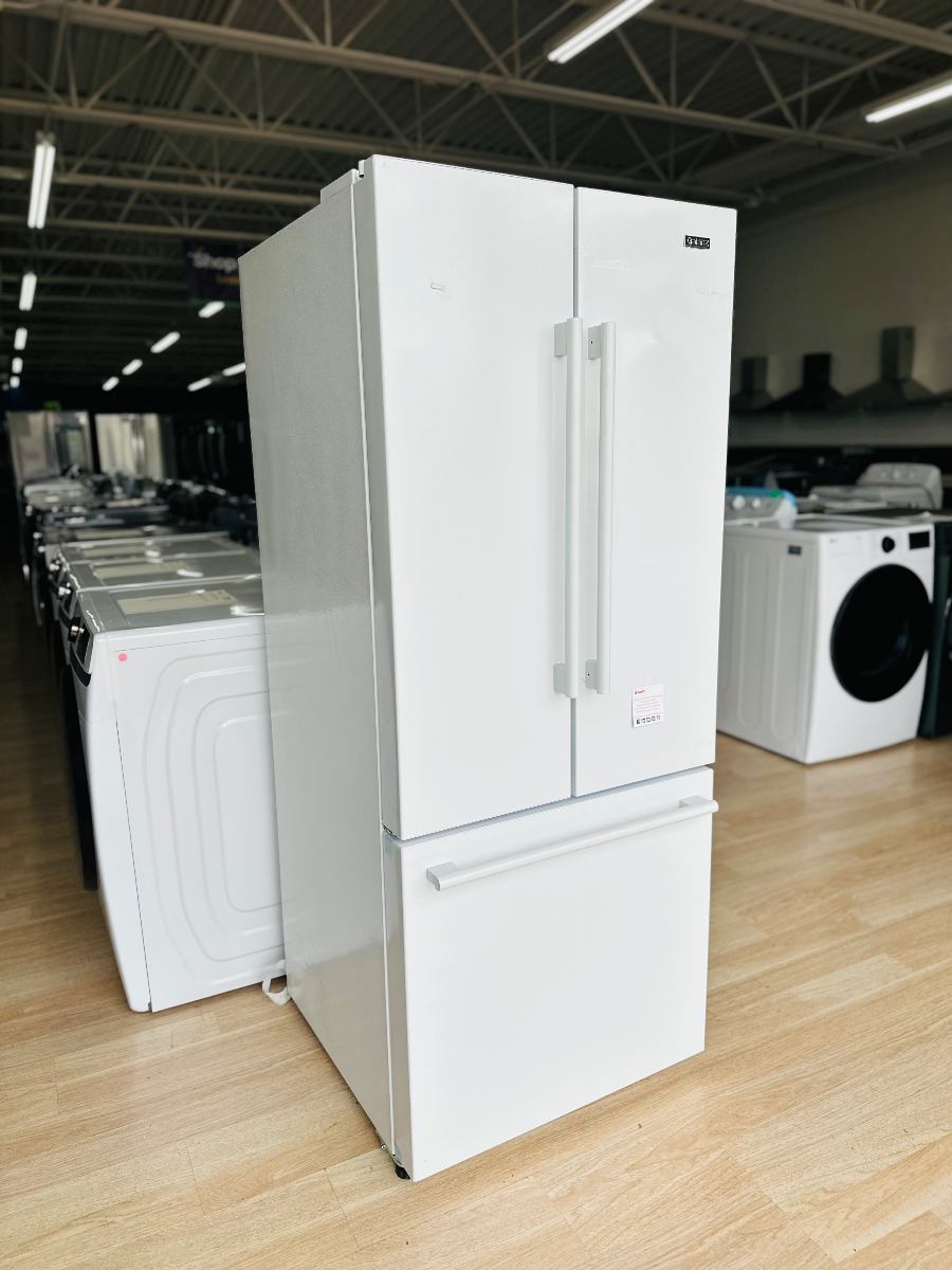 Galanz 16 Cu. Ft. White French Door Refrigerator | Budget