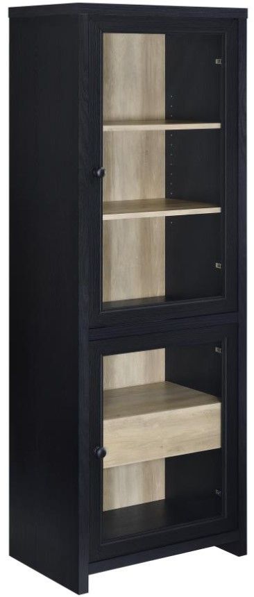 Coaster® Denison 3-Piece Black Entertainment Center-2