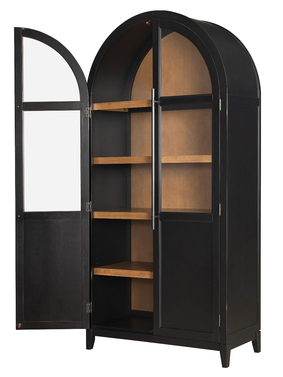 Richwood Black Birch Arched Cabinet | Big Sandy Superstore
