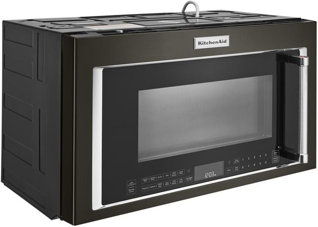 KitchenAid® 1.9 Cu. Ft. PrintShield™ Black Stainless Steel Over The Range Microwave-1
