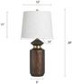Stylecraft Mahogany Table Lamp-2