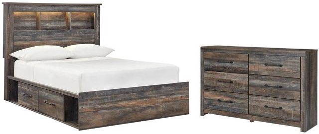 Signature Design by Ashley® Drystan 2-Piece Multi Full Bookcase Bed Set-0