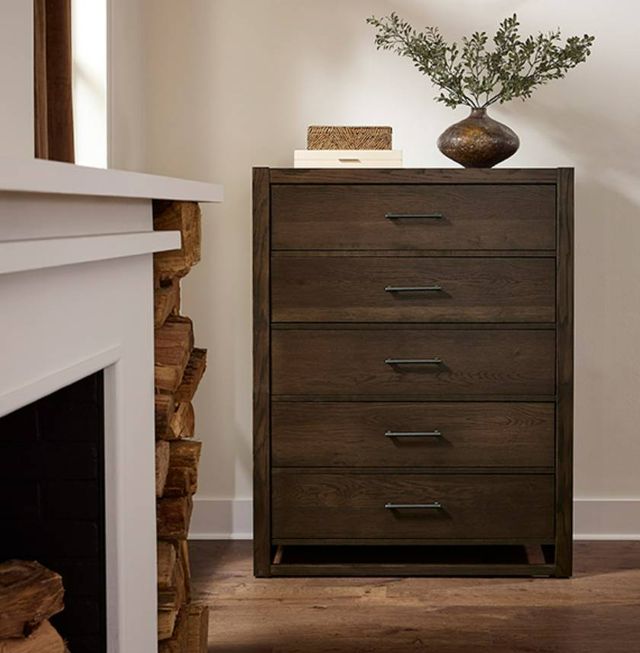 Vaughan-Bassett Lodge & Loft Dark Oak Chest-1