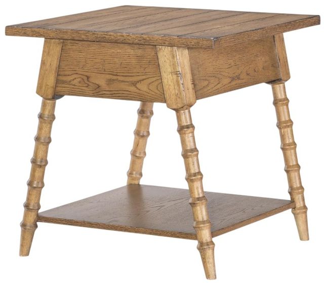 Legacy Classic Vintage Market Barnwood Oak 1-Drawer End Table-1