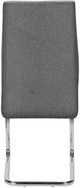 Monarch Specialties Inc. 2-Piece Chrome/Grey Side Chair-3