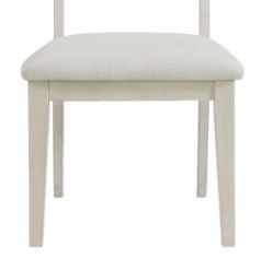 Elements International Avalanche Antique White Dining Side Chair-1