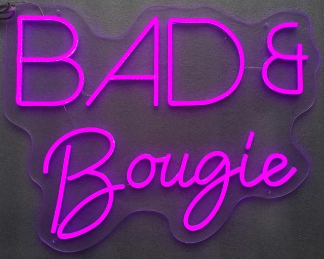 Classy Living Enlightened Neon Bad and Bougie Wall Art-3