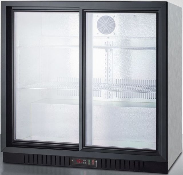 Summit® Commercial Series 7.4 Cu. Ft. Black Beverage Center-1
