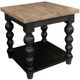 Riverside Furniture Mason Distressed Black/Natural Side Table-0