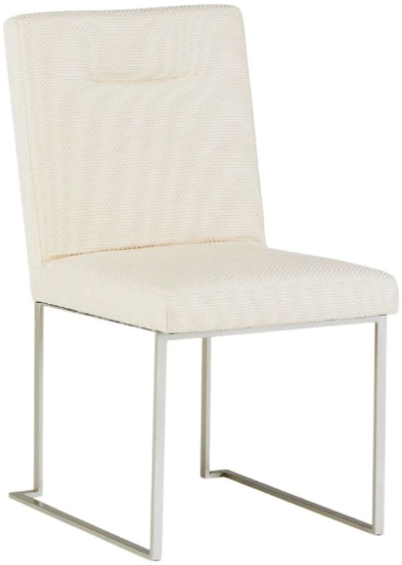 Michael Amini® Laguna Ridge Brushed Silver/Champagne Side Chair-0