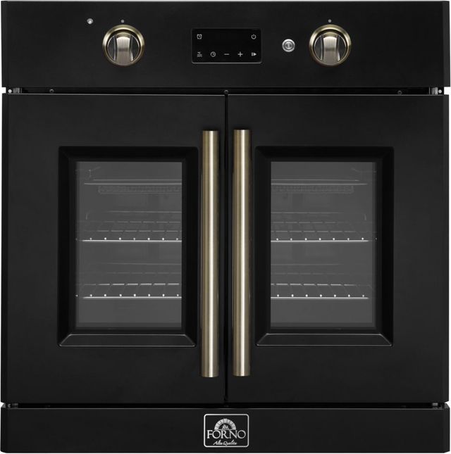 FORNO® Asti Alta Qualita 30" Black Single Electric Wall Oven -0