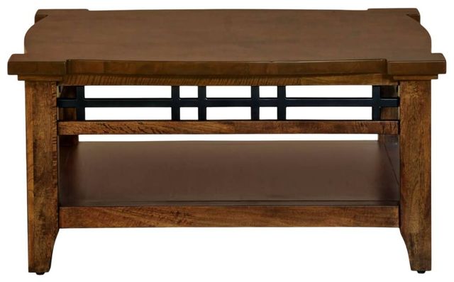 Napa Furniture Design Whistler Retreat Brown Square Cocktail Table-0