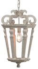A & B Home Bonner Weathered White Classic Chandelier-1