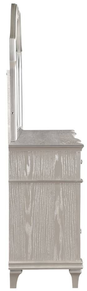 Coaster® Evangeline Silver Oak 9-Drawer Dresser with Mirror-2