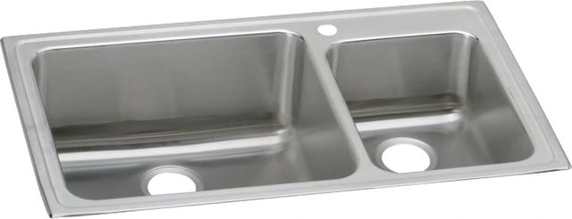 Elkay Lustertone® Classic Lustrous Satin Stainless Steel Double Bowl Drop-In Kitchen Sink-0
