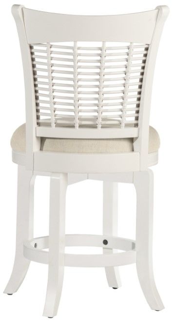 HH2 Home Bayberry White Swivel Counter Stool-3