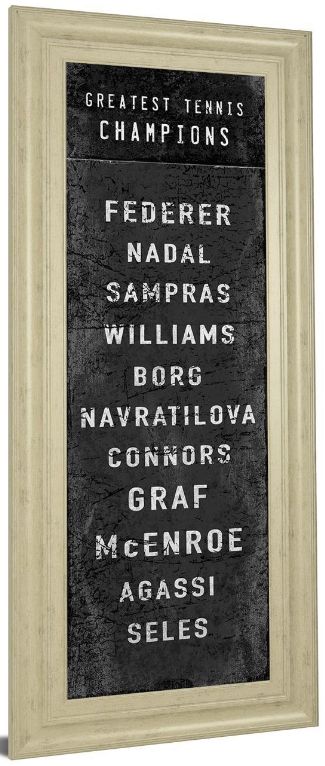 Classy Living The Vintage Collection The Greatest Tennis Champions 18"W Wall Art-3