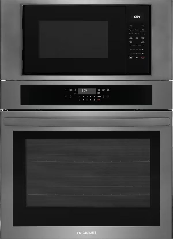 Frigidaire® 27” Black Stainless Steel Oven/Micro Combo Electric Wall Oven with Air Fry-0