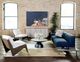 Four Hands Corbett Creamy Taupe Coffee Table with Hammered Grey Base-4